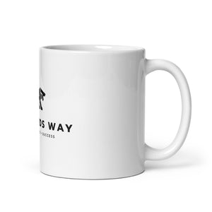 White glossy mug